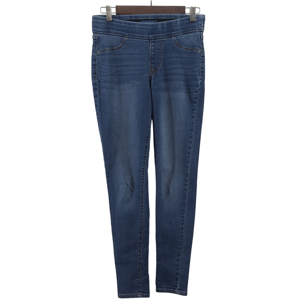 Old Navy Rockstar Mid Rise Pull On Skinny Jeggings Jeans Medium Wash Womens 4R